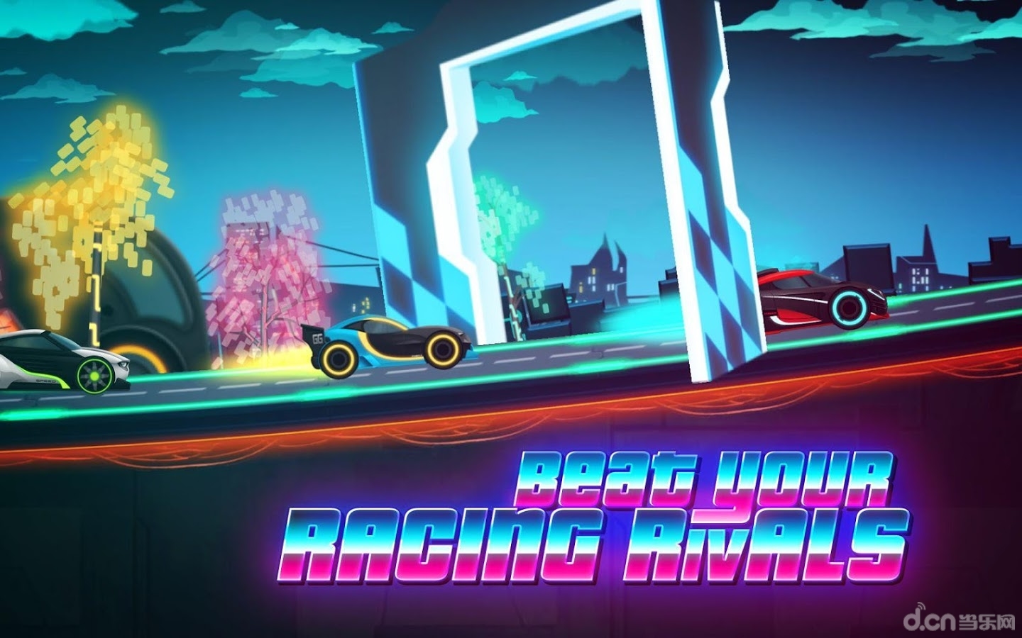 简介 《霓虹灯骑士驾驶 car games: neon rider drives sport cars》